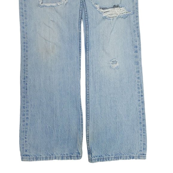 Aeropostale Driggs Slim Boot Cut Jeans Mens 30 x 30 Distressed Destroyed Denim - Picture 4 of 8